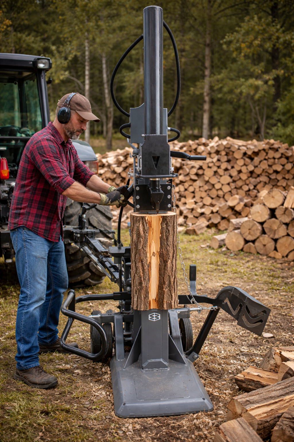 Cepilnik za drva Rem Power LSEm 22000 PTO vertikalni 4