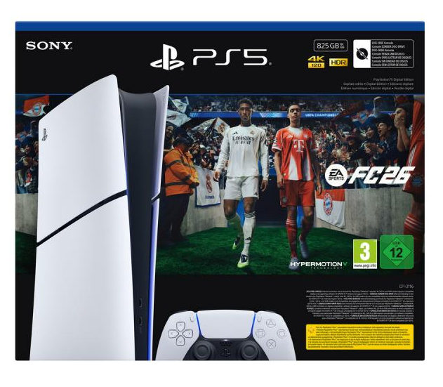 Igralna konzola PlayStation 5 Slim Digital 825GB in igra FC26 1