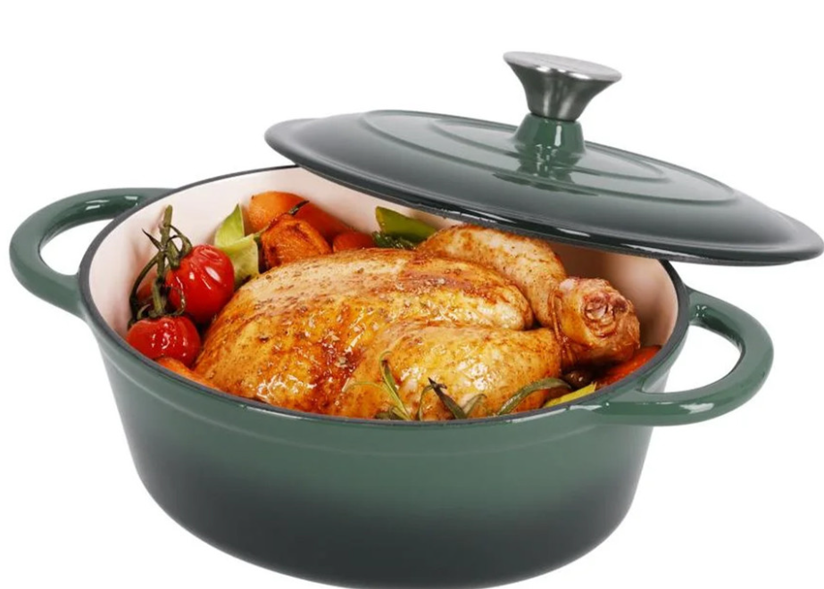 Litoželezni lonec Alpina - zelen 3