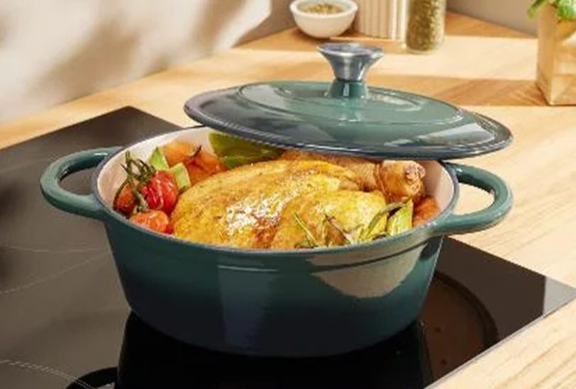 Litoželezni lonec Alpina - zelen 4