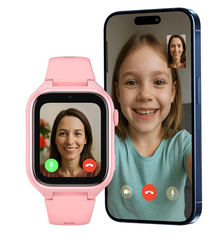 Otroška pametna ura Manta Stelio Junior 4G - roza  4