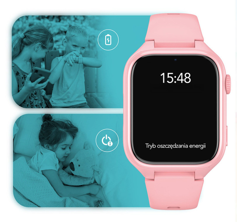 Otroška pametna ura Manta Stelio Junior 4G - roza  5