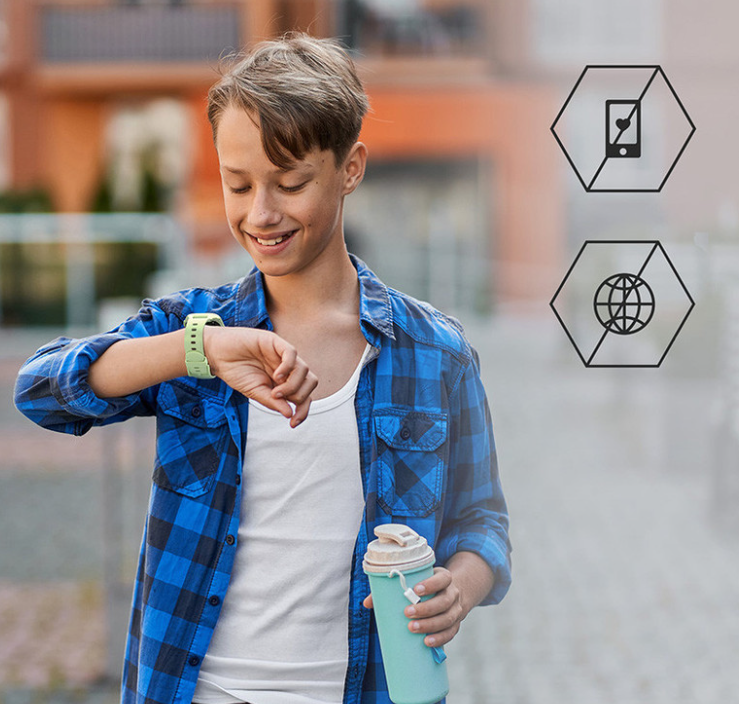 Otroška pametna ura Manta Stelio Junior 4G - zelena  4