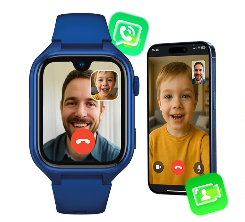 Otroška pametna ura Manta Stelio Junior Pro AI 4G - modra 2