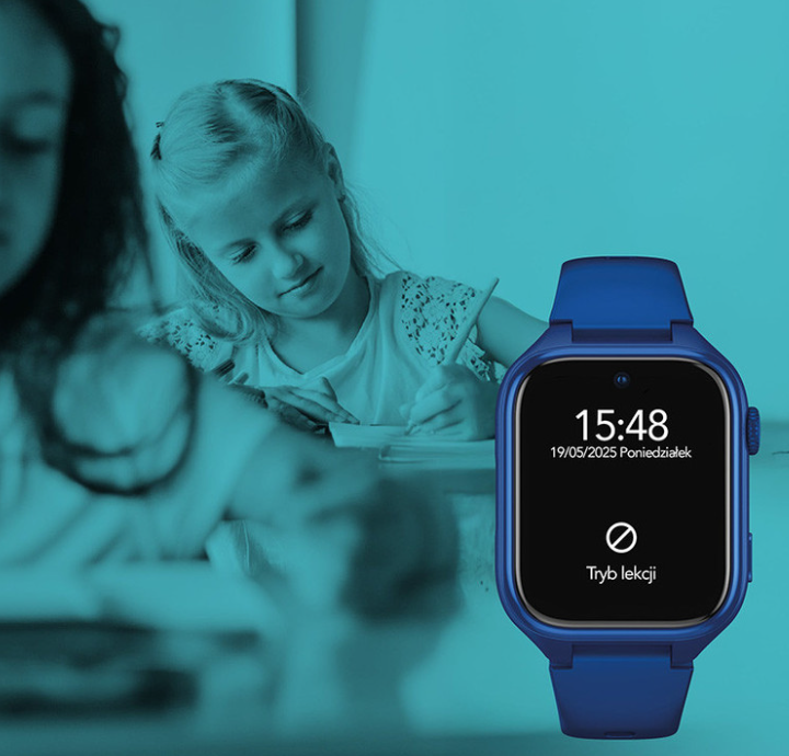 Otroška pametna ura Manta Stelio Junior Pro AI 4G - modra 3