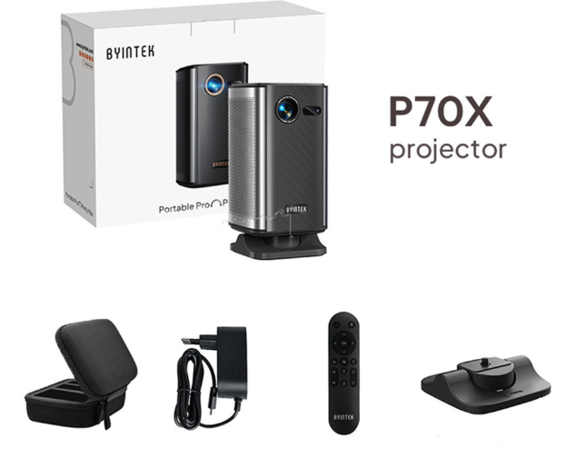 Prenosni projektor Byintek UFO P70X 3D LED DLP črn 2