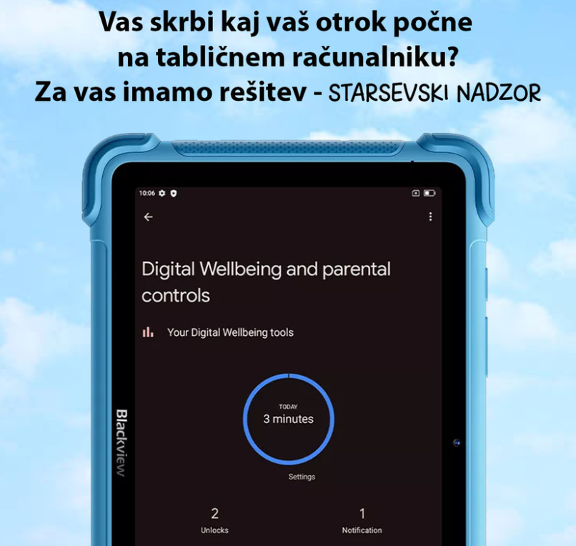 Tablični računalnik Blackview Link 1 Kids - moder  6