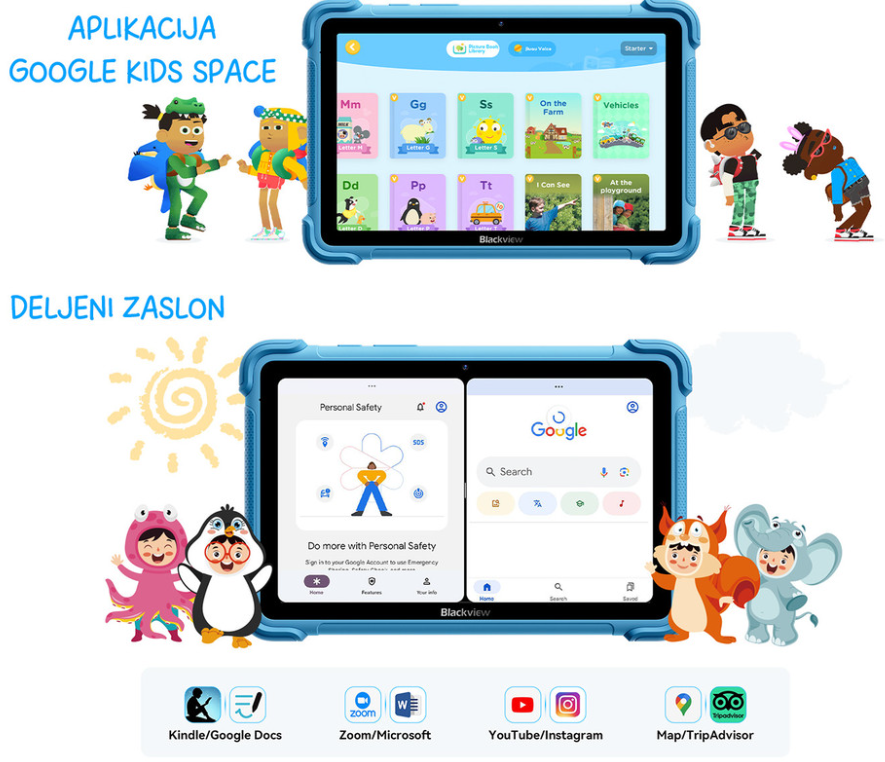 Tablični računalnik Blackview Link 1 Kids - moder  7