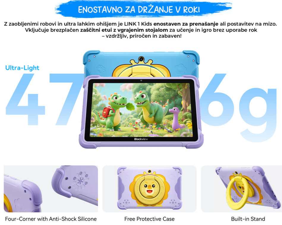 Tablični računalnik Blackview Link 1 Kids - vijoličen  2