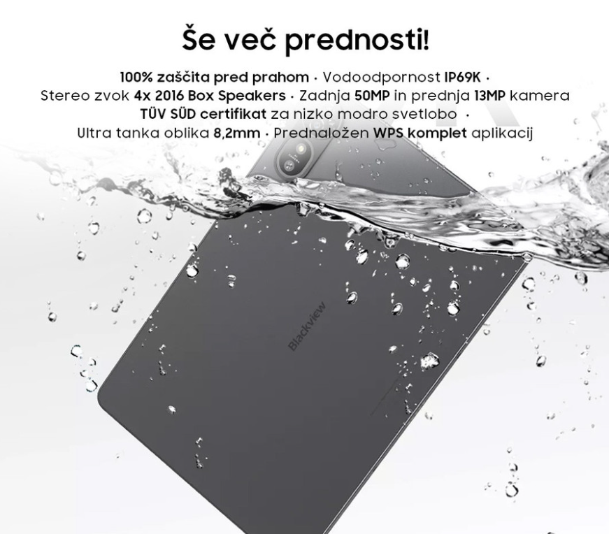 Tablični računalnik Blackview MEGA 12 LTE - zlat  3