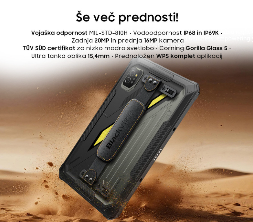 Tablični računalnik Blackview Active 7 LTE - črn 3