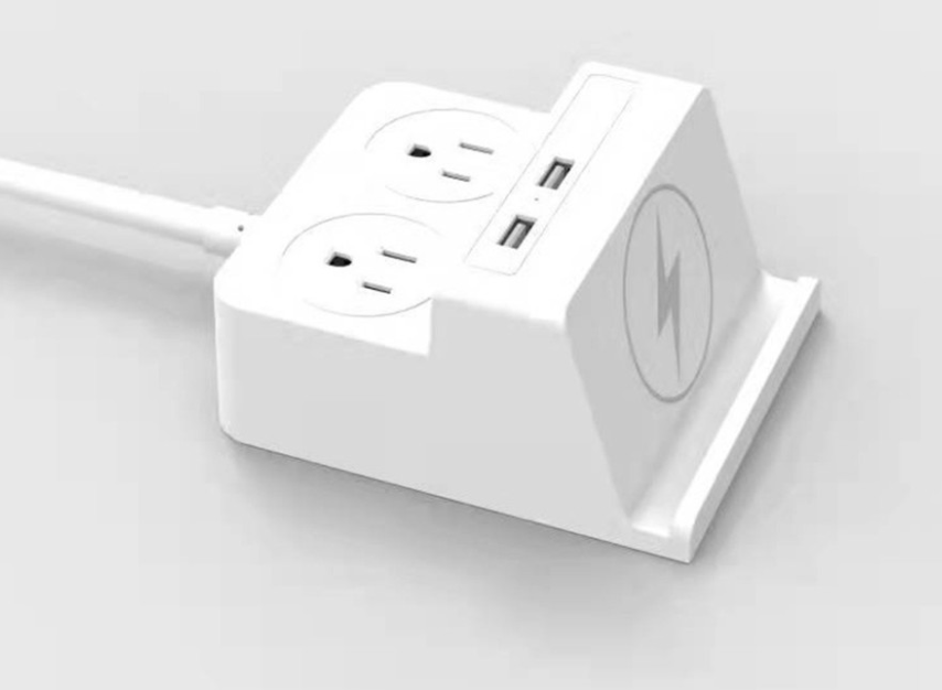 Električni podaljšek WELL EXTS-2S2M-USBC3W 2