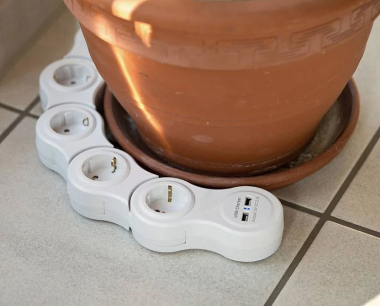 Električni podaljšek WELL EXTSR-5S3M-USB  2