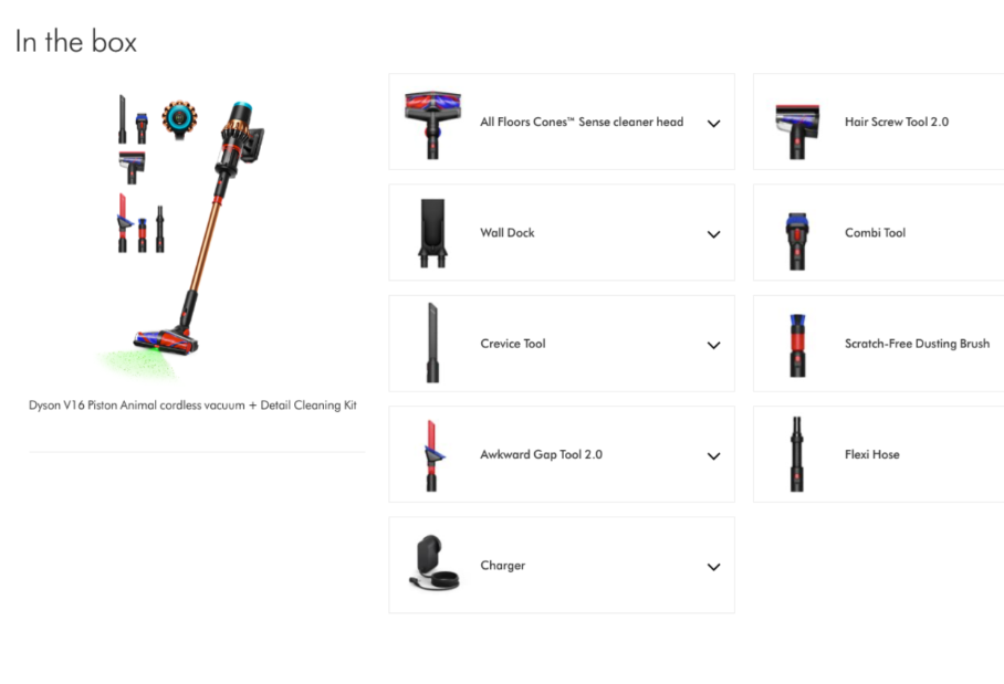 Brezžični sesalnik Dyson  V16 Piston Animal + komplet za čiščenje detajlov 3