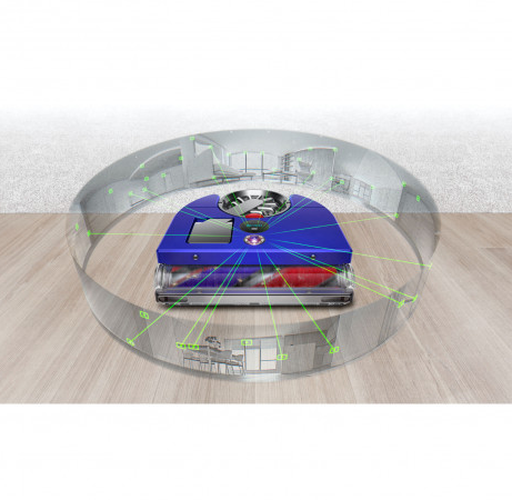 Robotski sesalnik Dyson 360 Vis Nav Vinca Blue/Nickel 3
