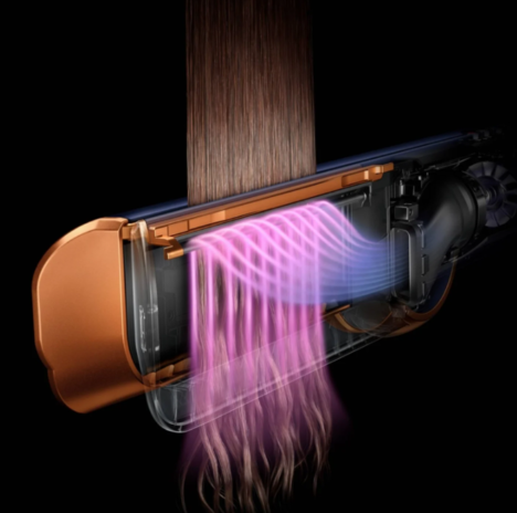 Ravnalnik las Dyson Airstrait Amber pink 2