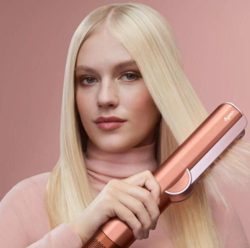 Ravnalnik las Dyson Airstrait Amber pink 3