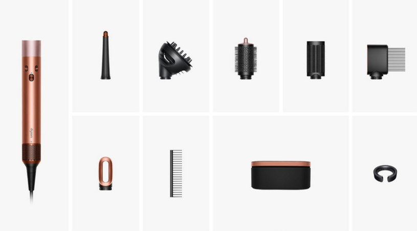 Oblikovalnik las Dyson Airwrap Complete Amber Silk Straight + Wavy Limited Edition 2