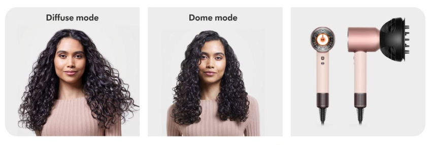 Sušilnik las Dyson Supersonic Nural HD16 Ceramic Pink/Rose Gold Straight+Wavy 2