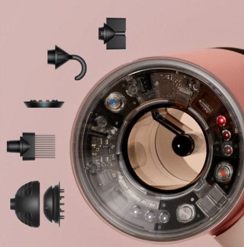 Sušilnik las Dyson Supersonic Nural HD16 Ceramic Pink/Rose Gold Straight+Wavy 4