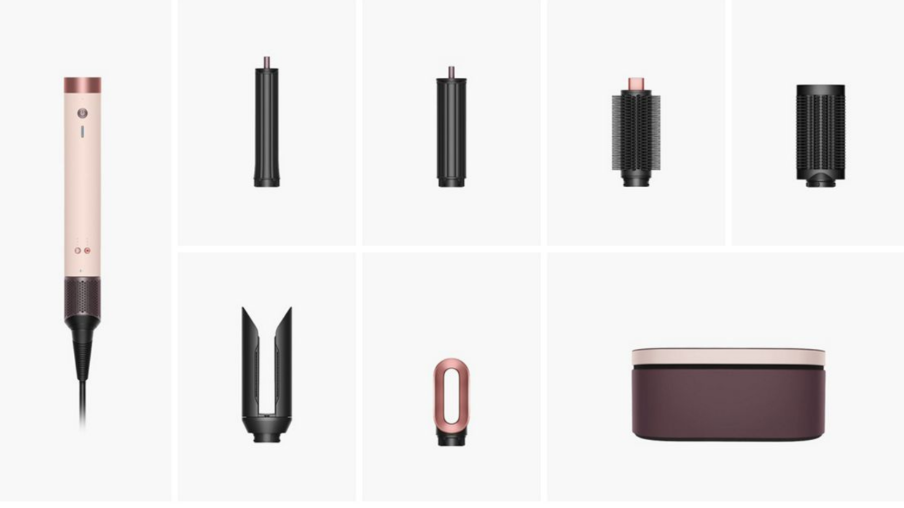 Oblikovalnik las Dyson Airwrap Co-anda 2x Straight+Wavy Ceramic Pink/RoseGold 2