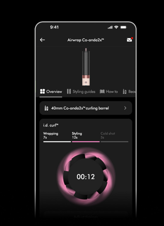 Oblikovalnik las Dyson Airwrap Co-anda 2x Straight+Wavy Amber Silk 5