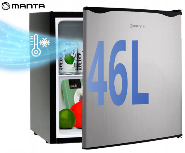 Mini hladilnik Manta MM515P - srebrno-črn 2