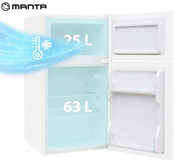 Kombinirani hladilnik z zamrzovalnikom Manta MM545D - bel 2