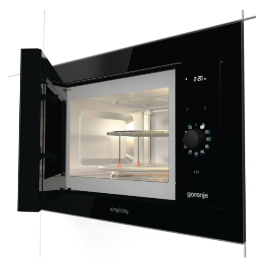 Vgradna mikrovalovna pečica Gorenje BM235G1SYB 4