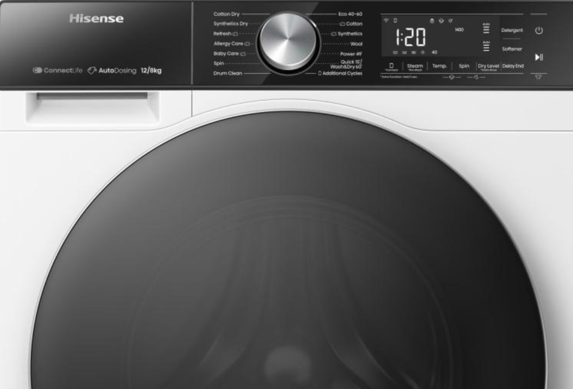 Pralno-sušilni stroj Hisense WD5S1245BW 7