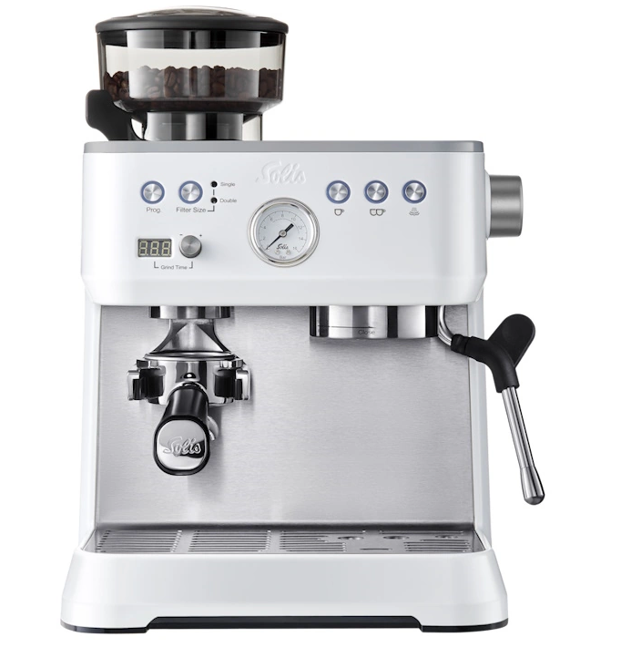 Aparat za kavo Solis Grind & Infuse Perfetta White 1