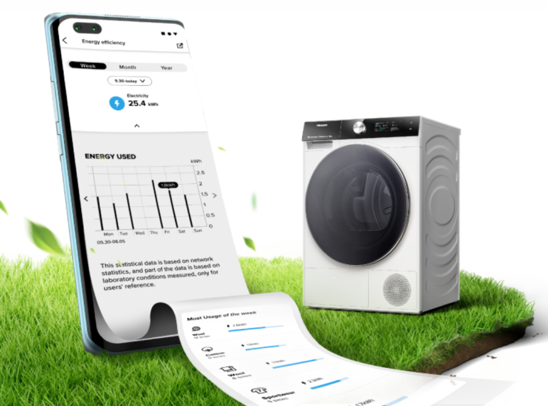 Sušilni stroj s toplotno črpalko Hisense DH7S107BW 5