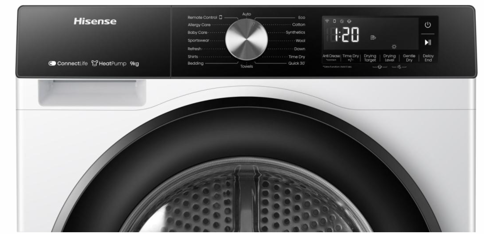 Sušilni stroj s toplotno črpalko Hisense DH3S902BW3 4