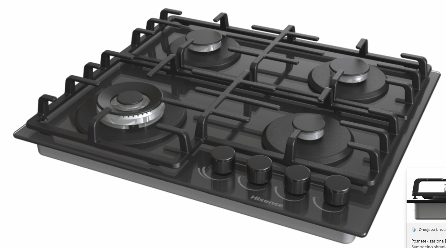 Plinska kuhalna plošča Hisense GG663B 3