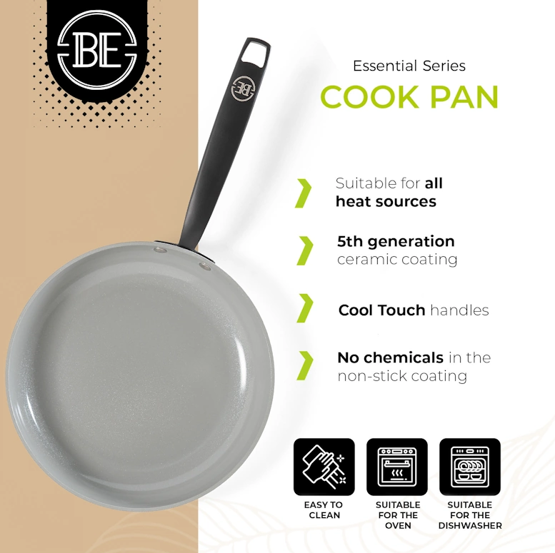 Ponev BE Living Tava Essential Black 20 cm 2