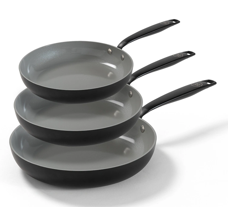 Set posod BE Living Set tava Essential Black 20-24-28 cm 1