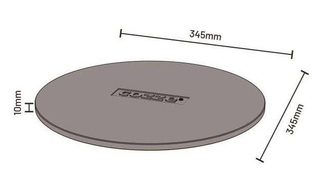 Vrtljiv kamen za pizzo Cozze 13" (90397) 2