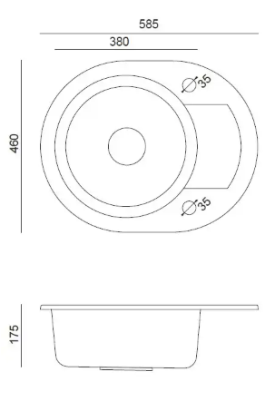 Pomivalno korito Quadron Johhny 216 4