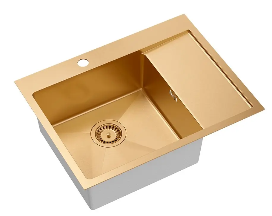 Pomivalno korito Quadron Russel 116 - bakrena 1