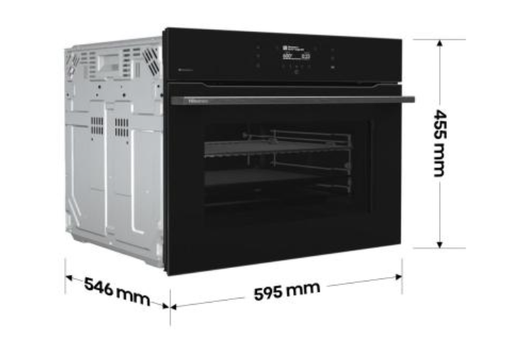 Vgradna mikrovalovna pečica Hisense BIM406A8B 2