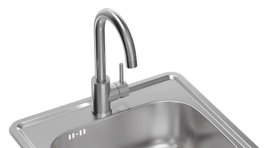 Kuhinjska armatura Quadron Kate - srebrna 3