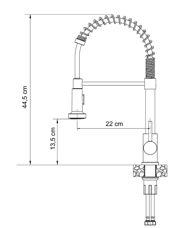 Kuhinjska armatura Quadron Salma - nerjaveče jeklo 2