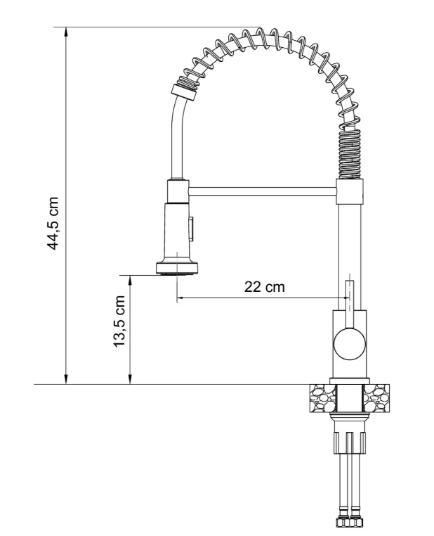 Kuhinjska armatura Quadron Salma - črna 3