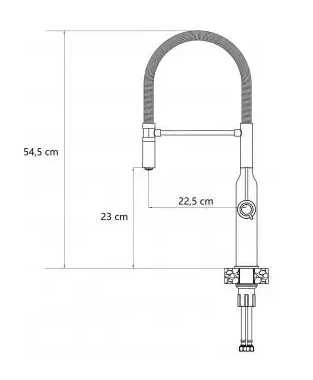 Kuhinjska armatura Quadron Marilyn - srebrna 2