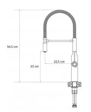 Kuhinjska armatura Quadron Marilyn - bakrena 2