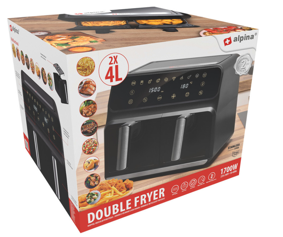Cvrtnik/friteza na vroč zrak Alpina Double XXL 5