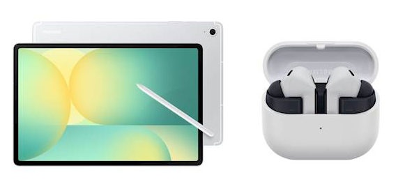 Tablični računalnik Samsung Galaxy TAB S10 FE+ WIFI 128GB - srebrn + Buds3 FE 1