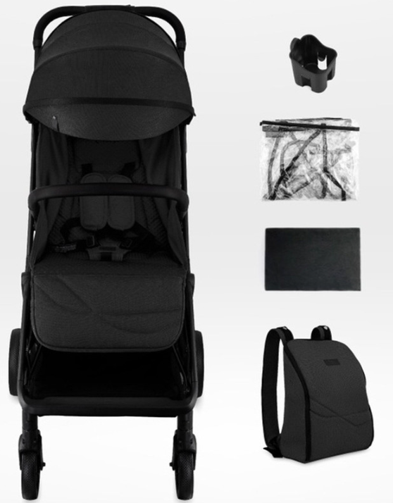 Otroški voziček MoMi ANDREA - črn 2