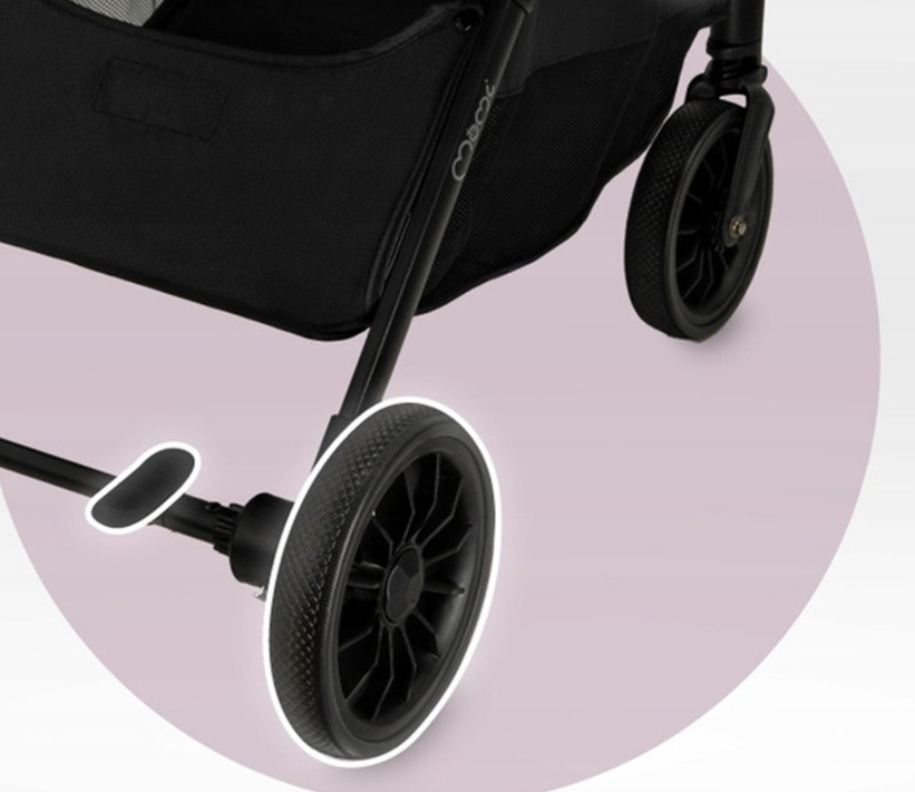 Otroški voziček MoMi ANDREA -  črno-rjav 3