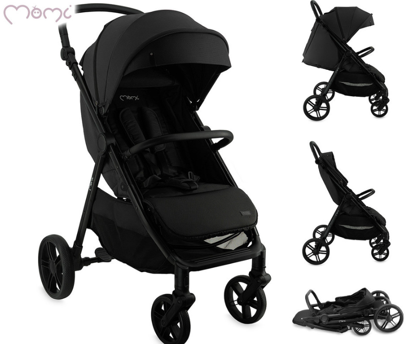 Otroški voziček MoMi CLARA - črn 1